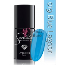 Oja UV Semilac 019 albastru Blue Lagoon 7 ml